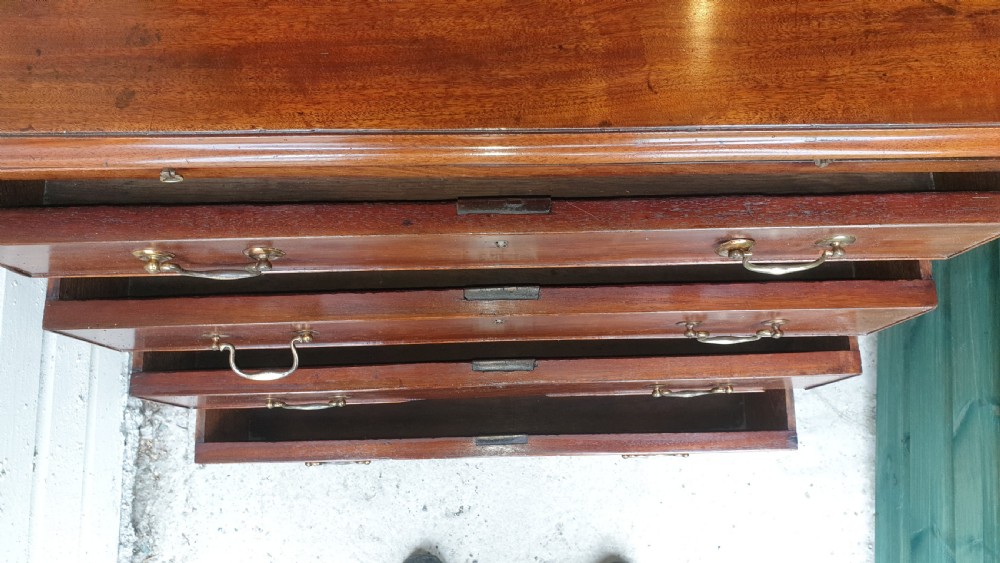 Early 19th century mahogany chest with slide. View IV