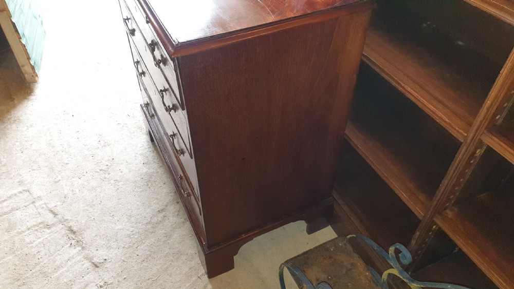 Early 19th century mahogany chest with slide. View VI