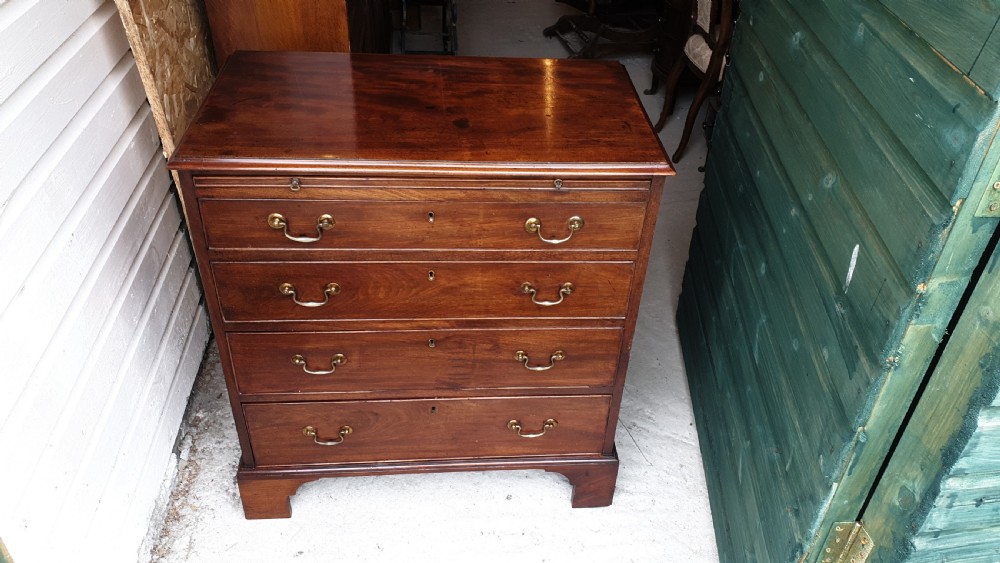 Early 19th century mahogany chest with slide. View VIII