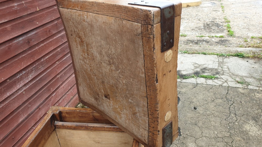 Early 20th century butchers block.  View IV