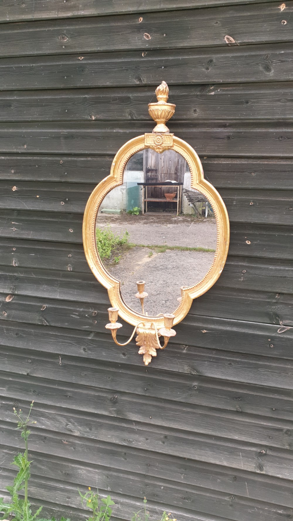 Gilt frame wall mirror  View IV