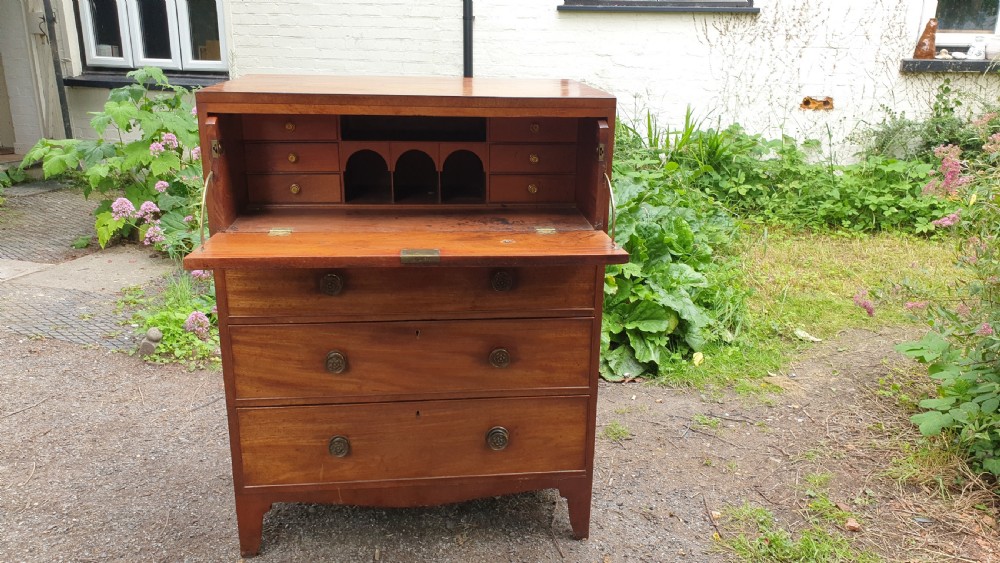 Regency mahogany secretaire chest View VIII