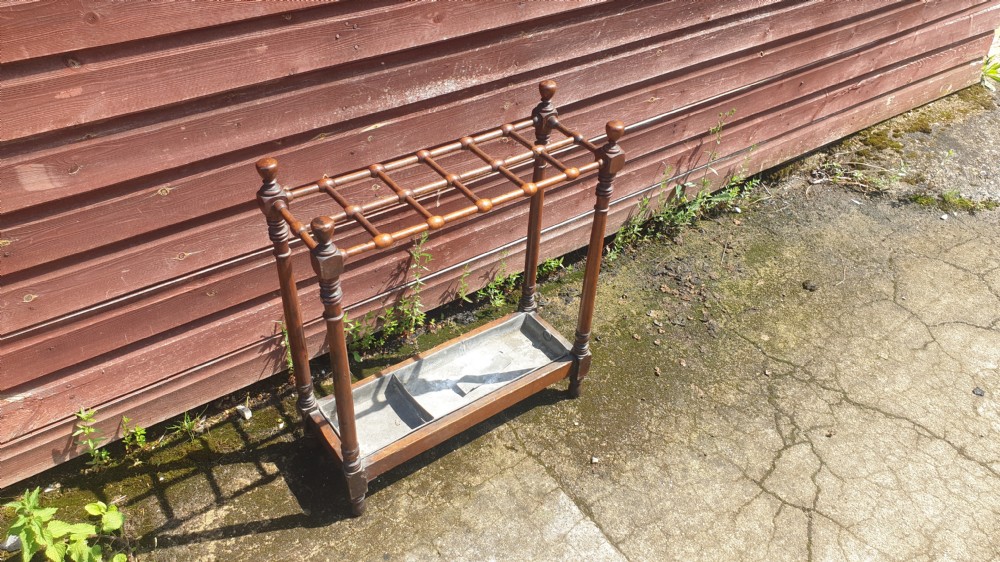 19th century mahogany stick umbrella stand.  View III