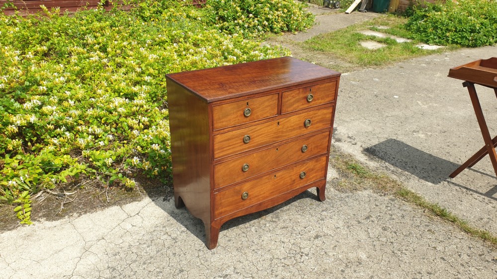 Good Regency mahogany chest of drawers. View VI