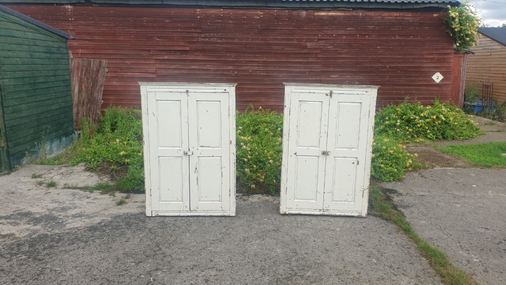 Pair of country house alcove cupboards.  View IV
