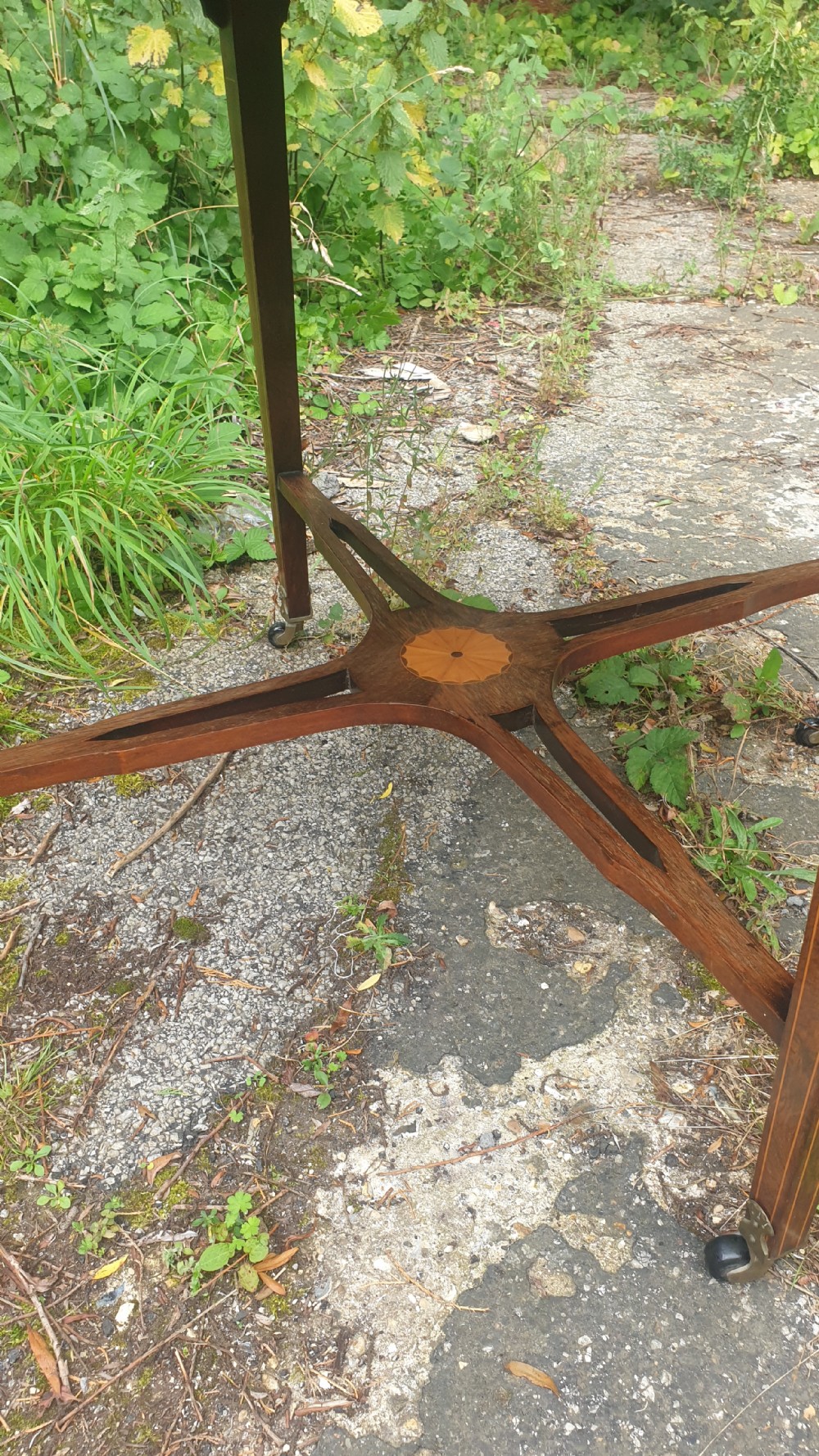 Late Victorian inlaid rosewood occasional table View III