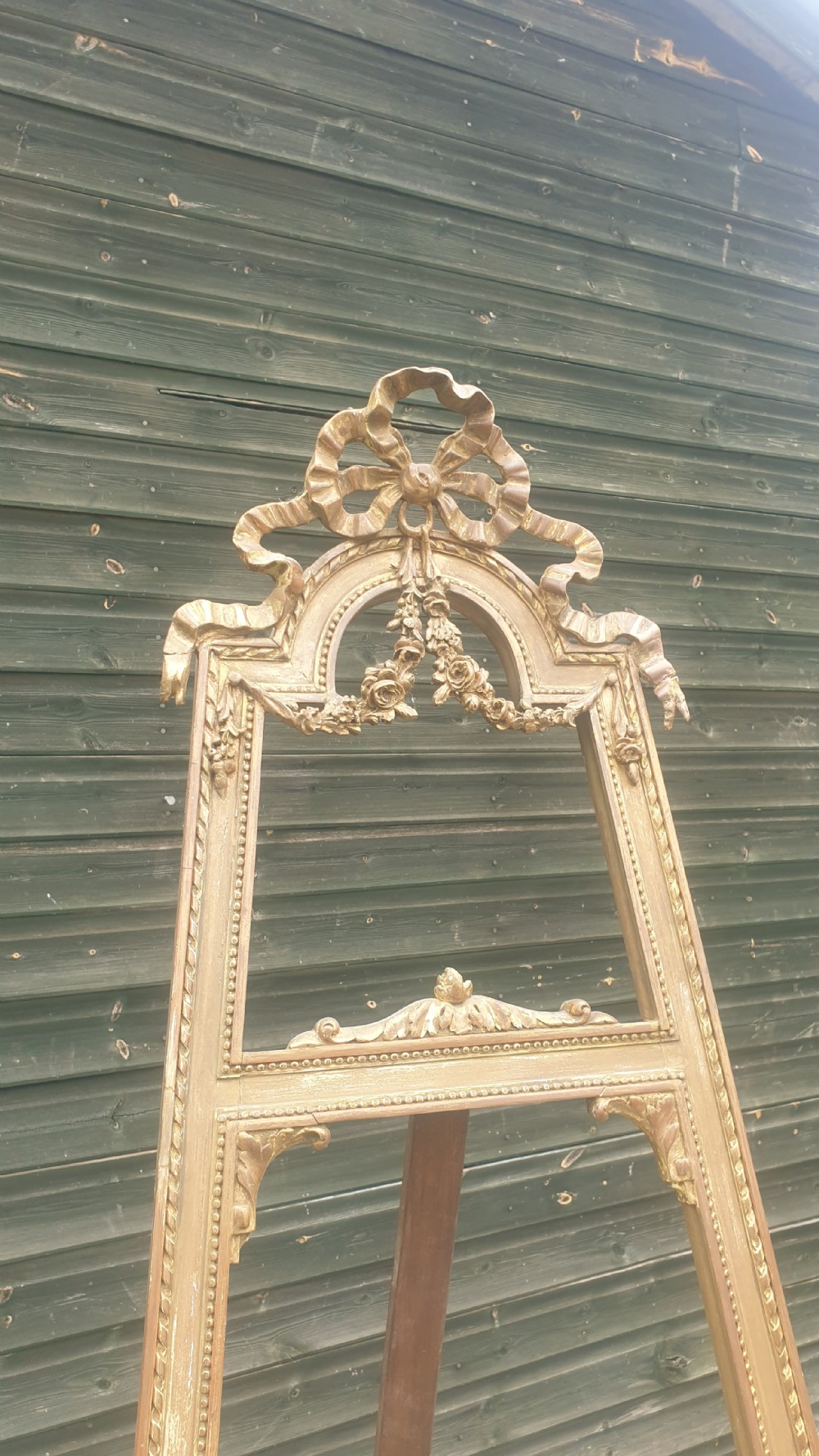 Gilt picture display easel.  View II