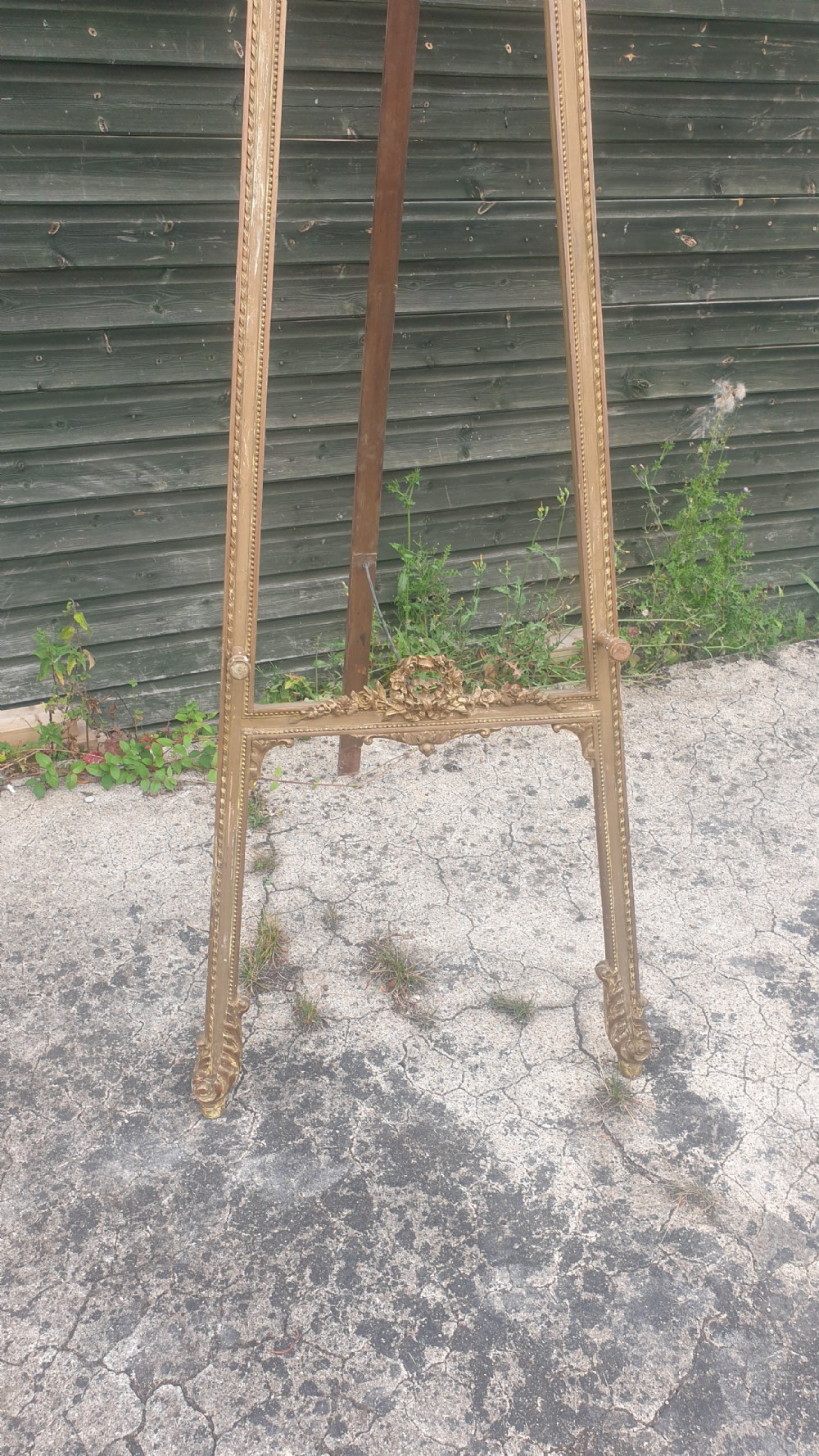 Gilt picture display easel.  View III