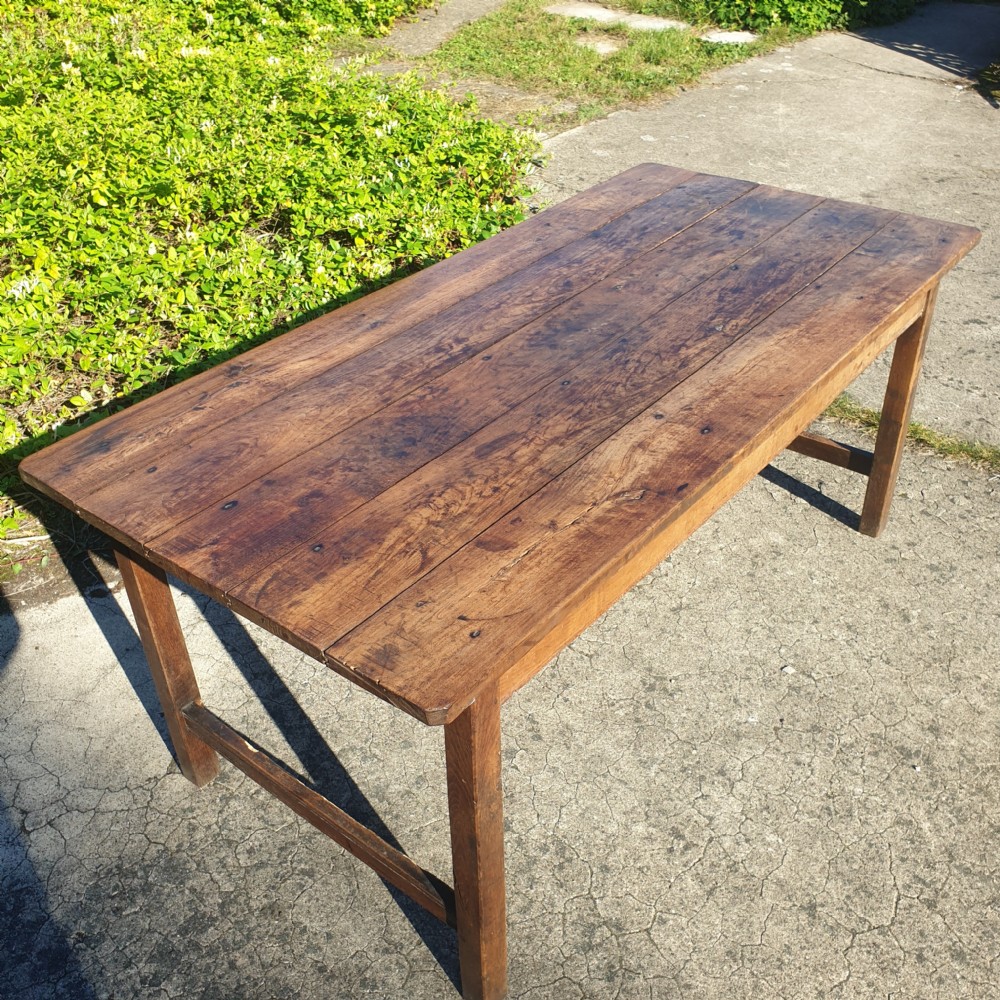 French farmhouse kitchen table.  View II