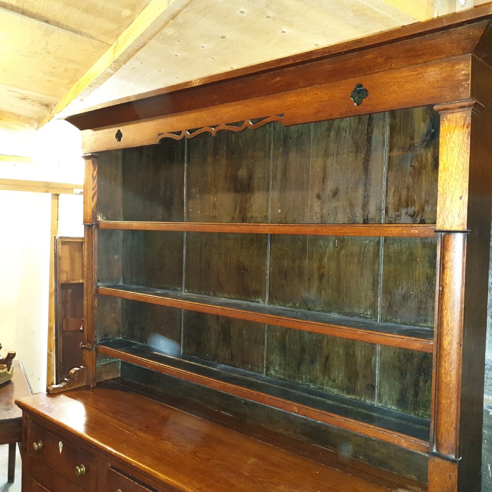 Early Victorian Welsh oak 2 part dresser  View III