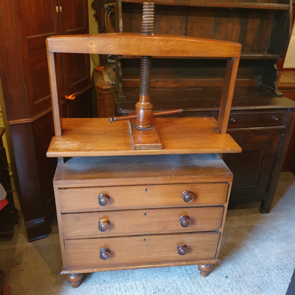 Mid 19th century book press View II
