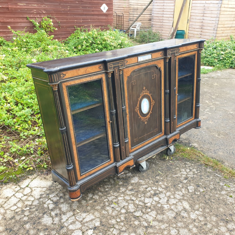 Victorian ebonised credenza  View VI