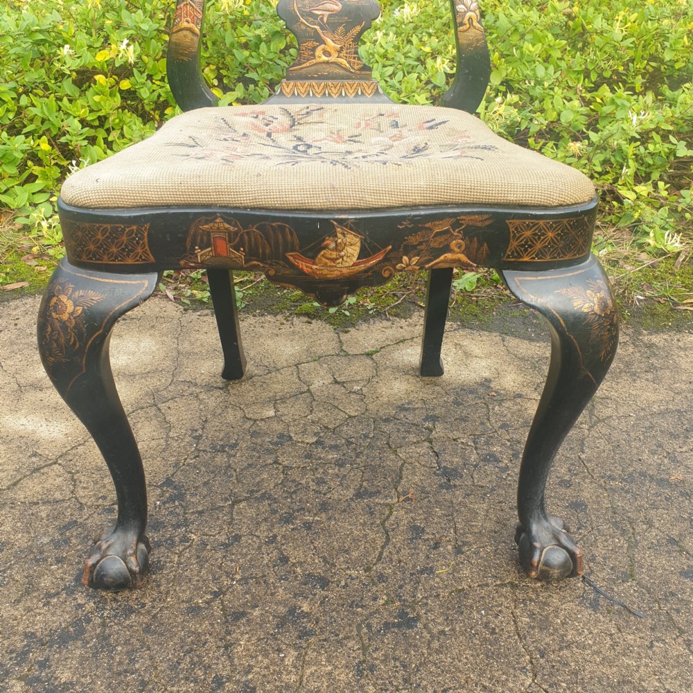Good quality single lacquered chair.  View IV