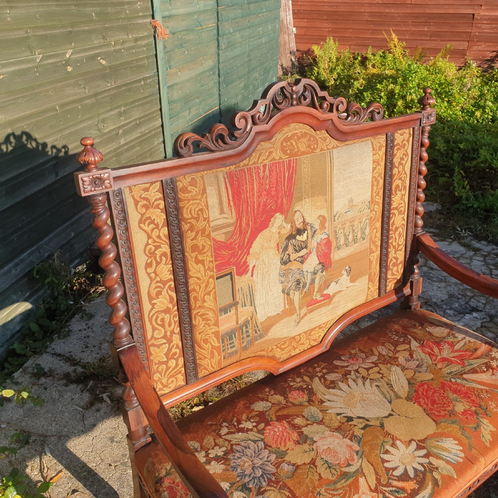 Good original mid 19th century rosewood window seat View IV