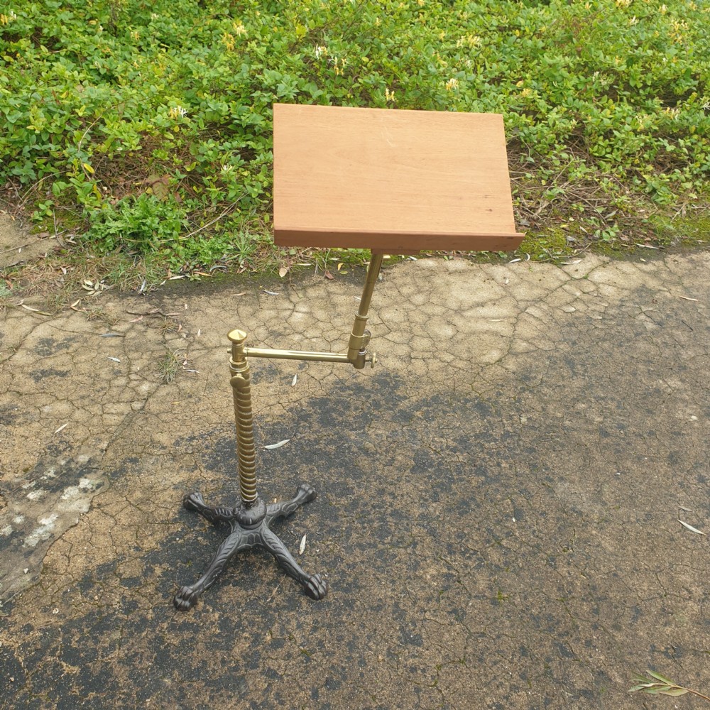 Late Victorian Carters fully adjustable reading stand. View II
