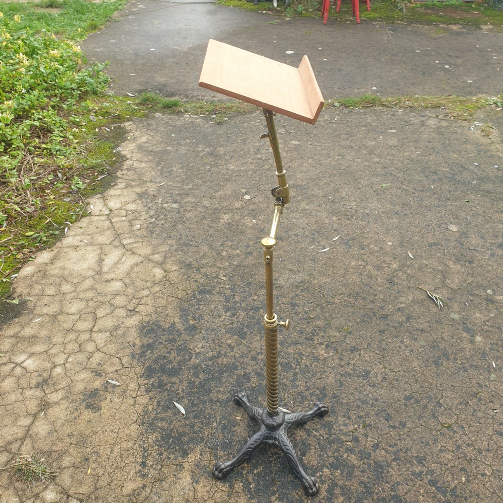Late Victorian Carters fully adjustable reading stand. View IV