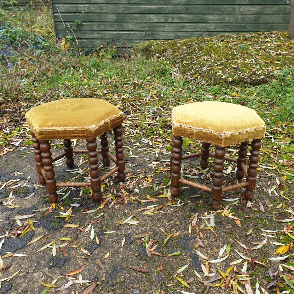Pair of side table stools 