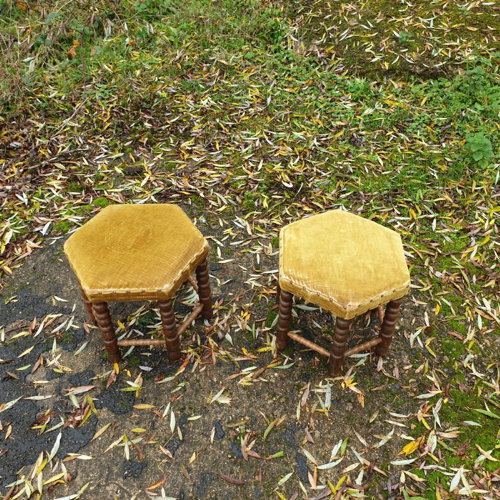 Pair of side table stools  View IV