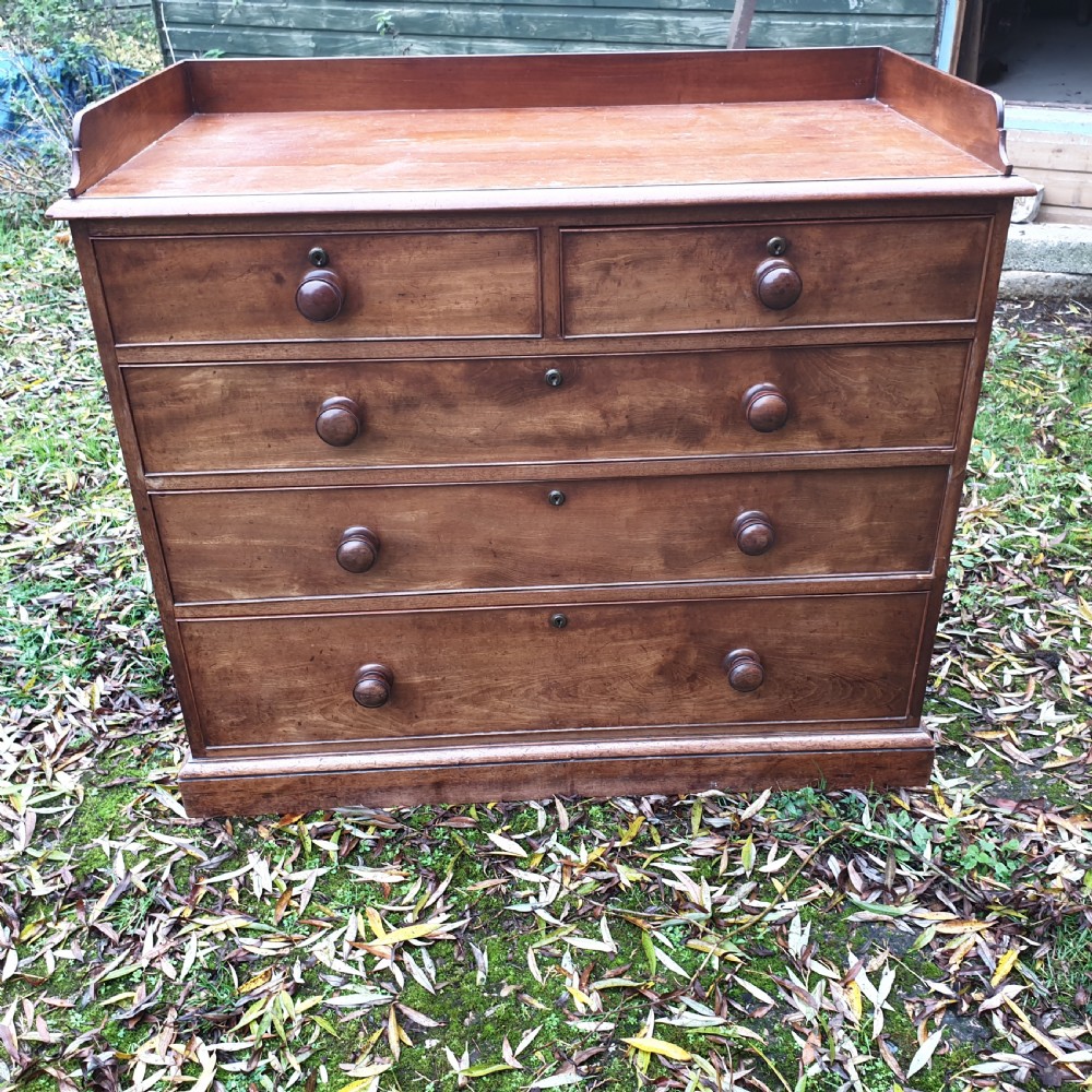Good mid 19th century Mahogany chest of drawers.  View IV