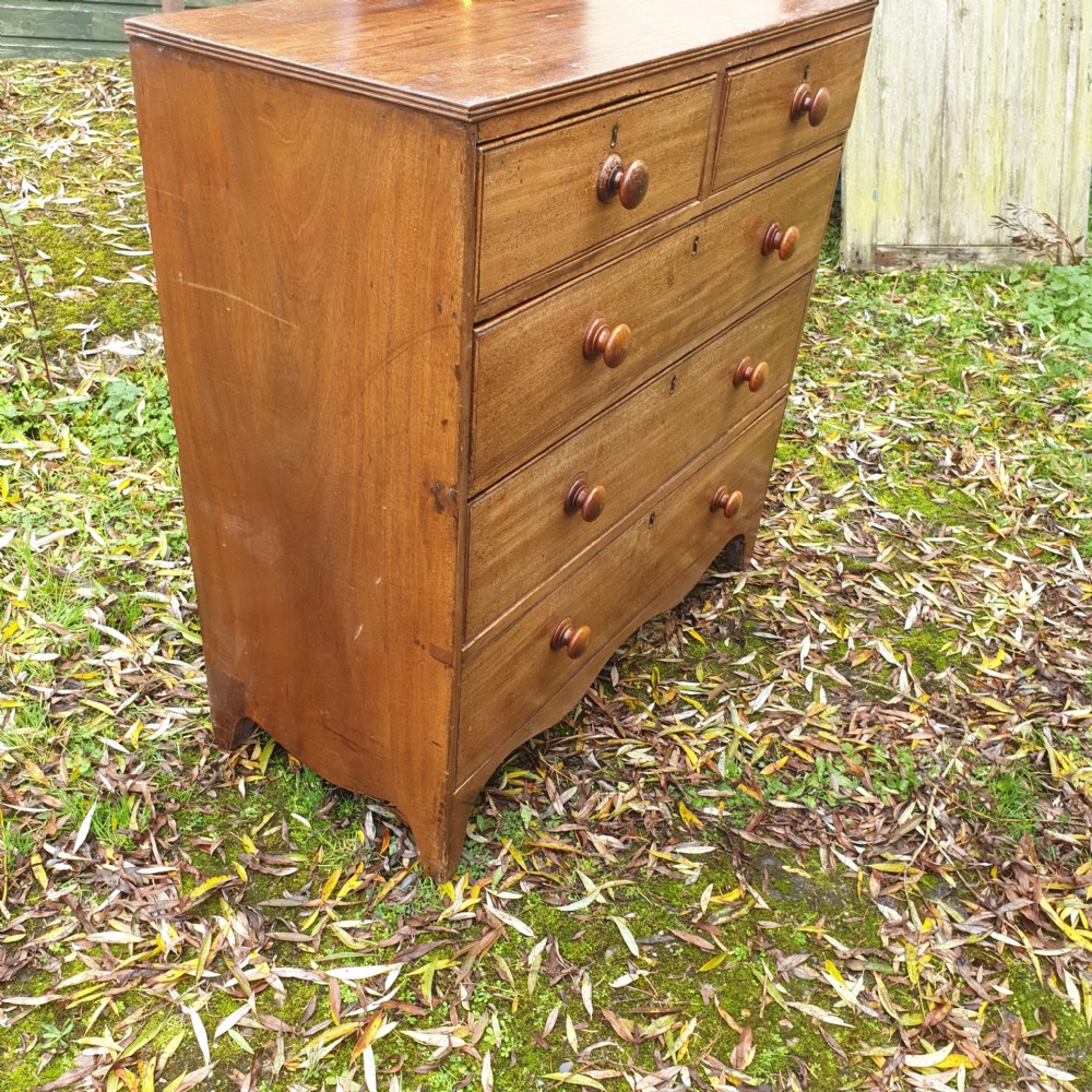 Regency mahogany chest of drawers  View III