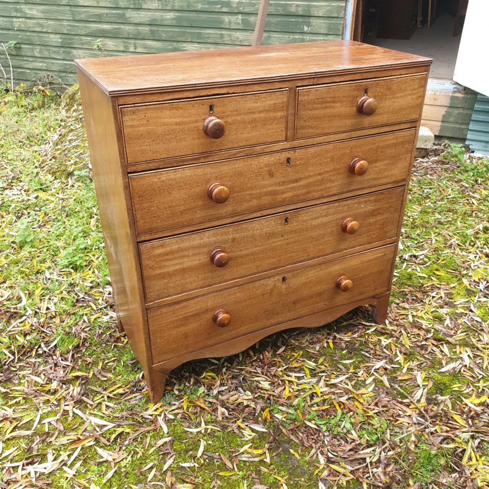 Regency mahogany chest of drawers  View V