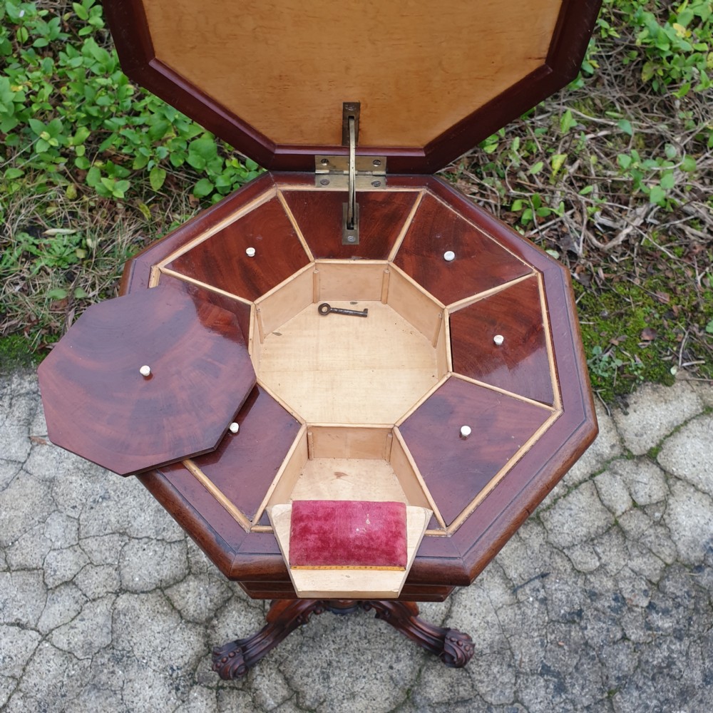Good quality 19th century work table  View III