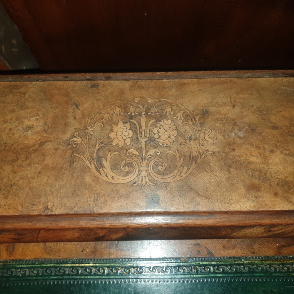 Victorian walnut writing table. View III