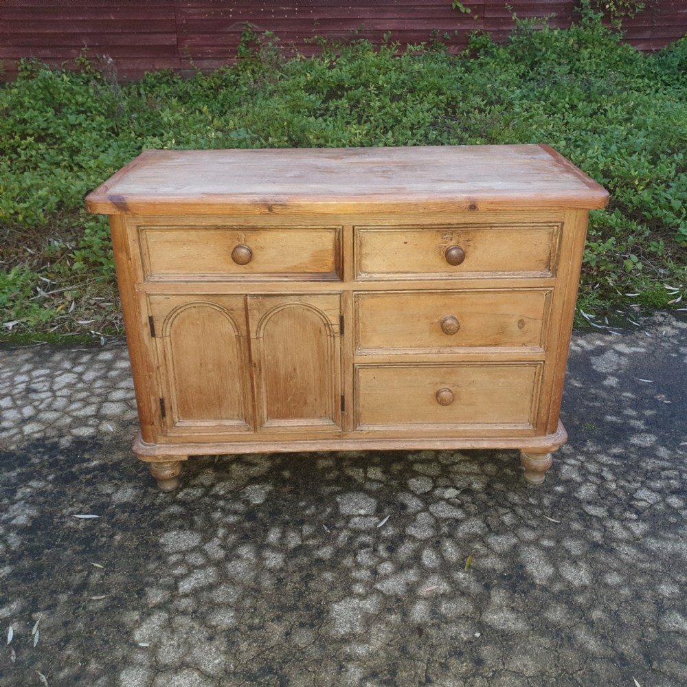 Victorian farmhouse kitchen dresser base. View V
