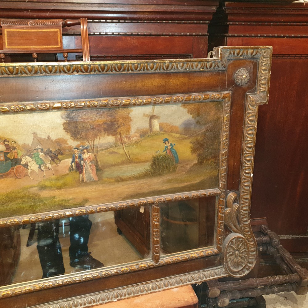 Good early 20th century overmantel mirror, style of William Kent View V