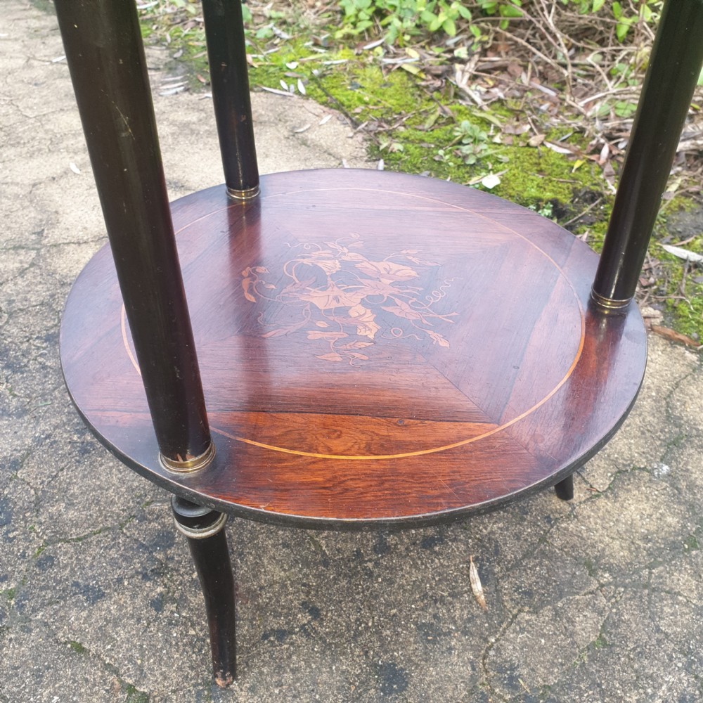 Late Victorian inlaid rosewood jardinere planter  View IV
