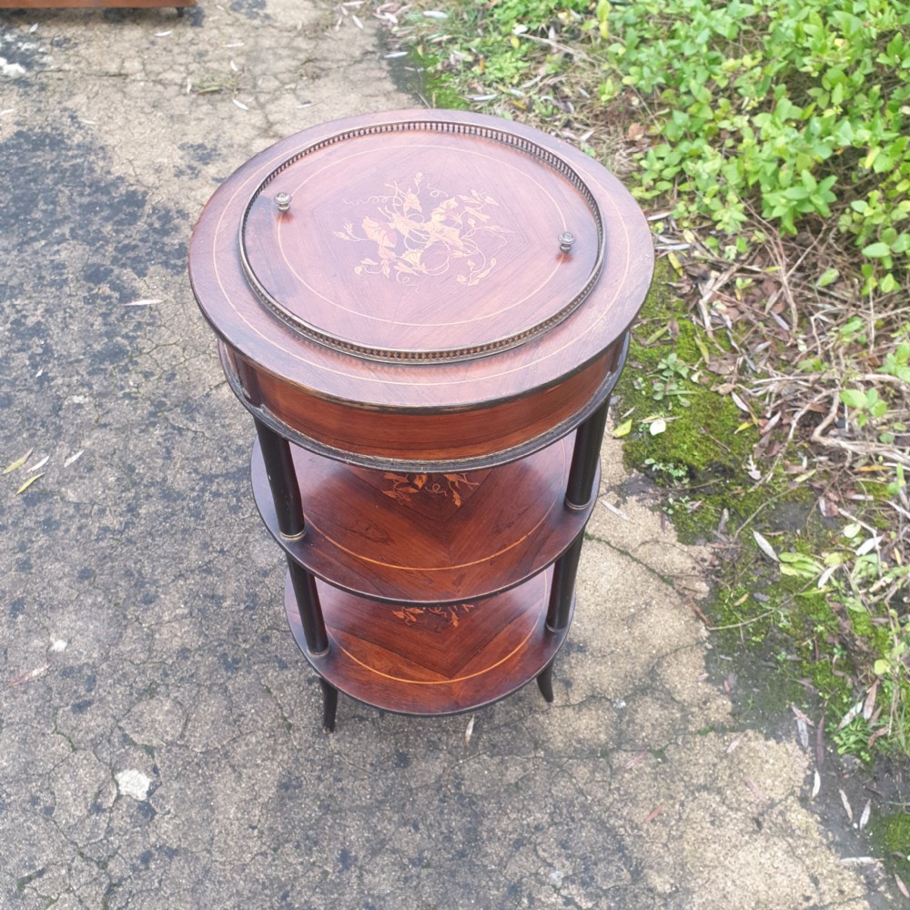 Late Victorian inlaid rosewood jardinere planter  View VI