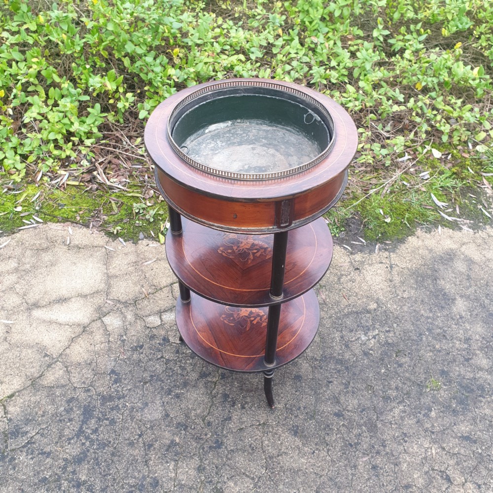 Late Victorian inlaid rosewood jardinere planter  View VII