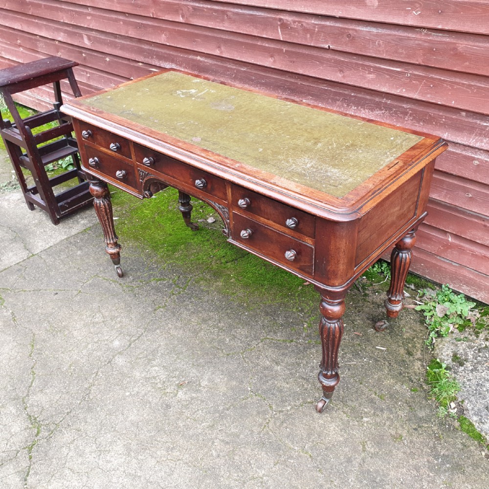 Victorian mahogany writing desk View II