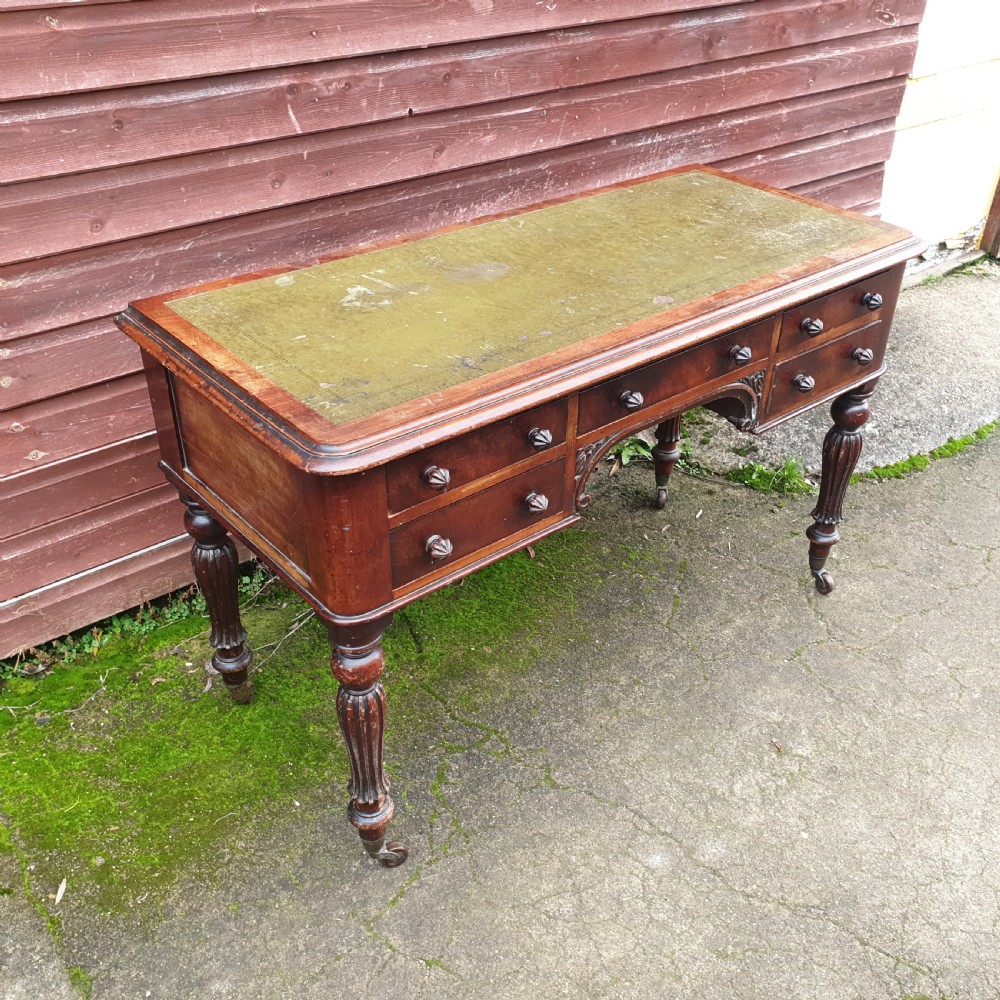 Victorian mahogany writing desk View III
