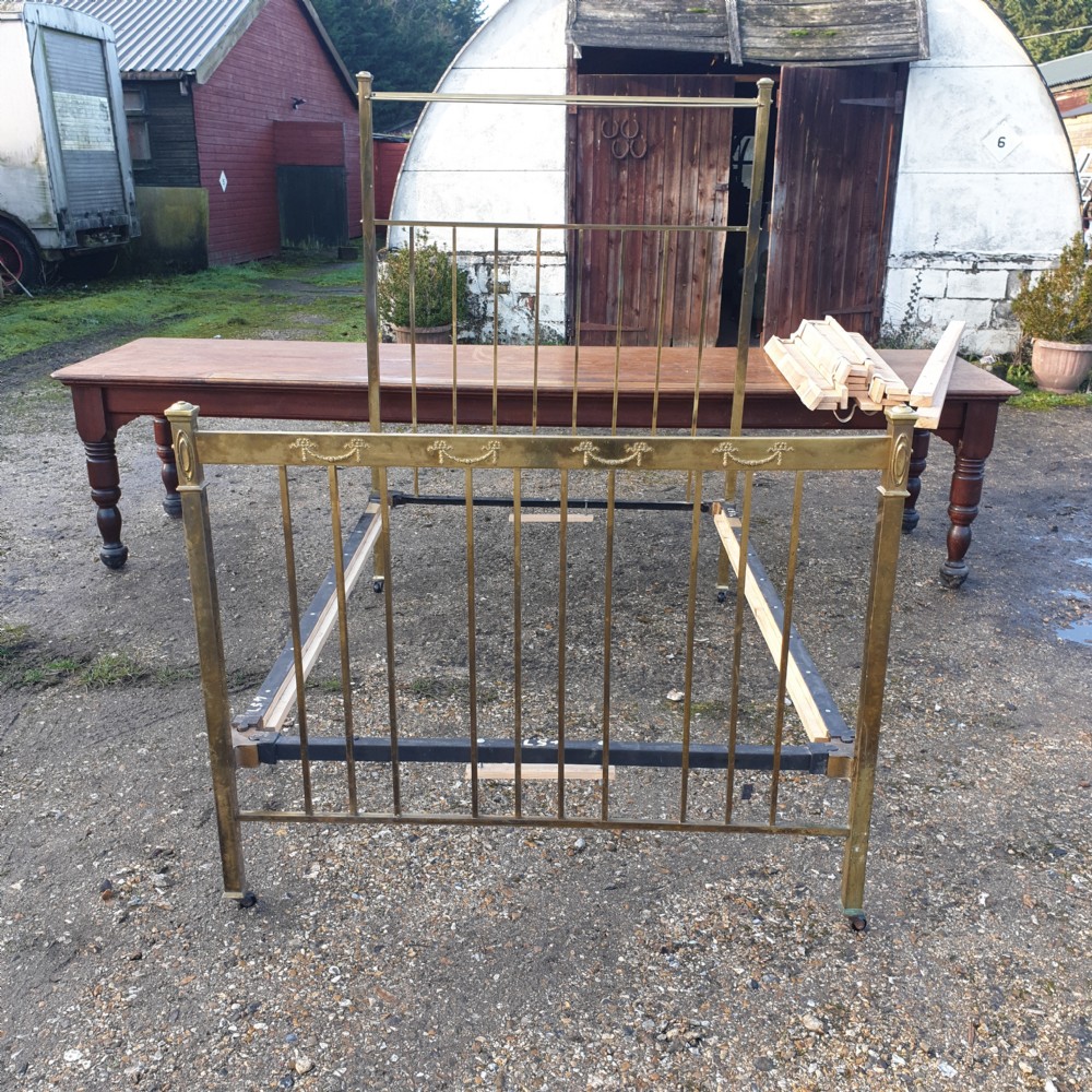 Edwardian brass double bed View IV