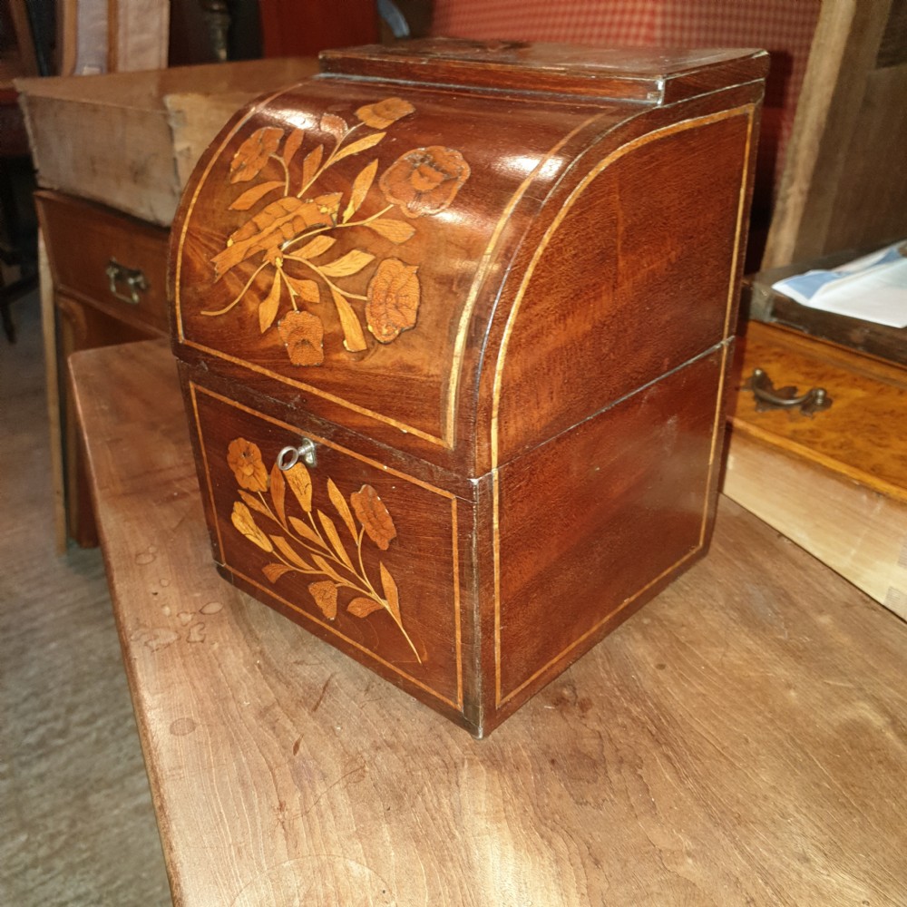 Inlaid 19th century Dutch marquetry box View III