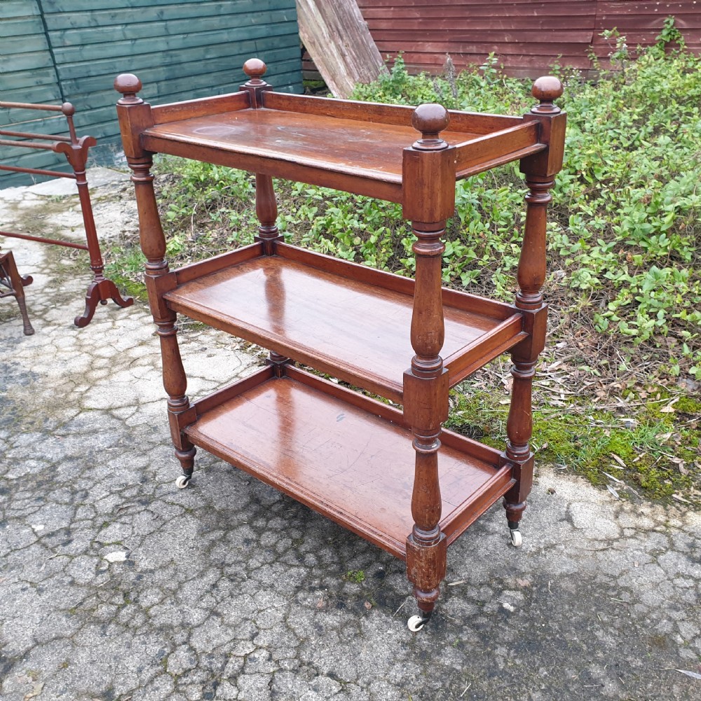 Mid Victorian mahogany buffet trolley  View IV
