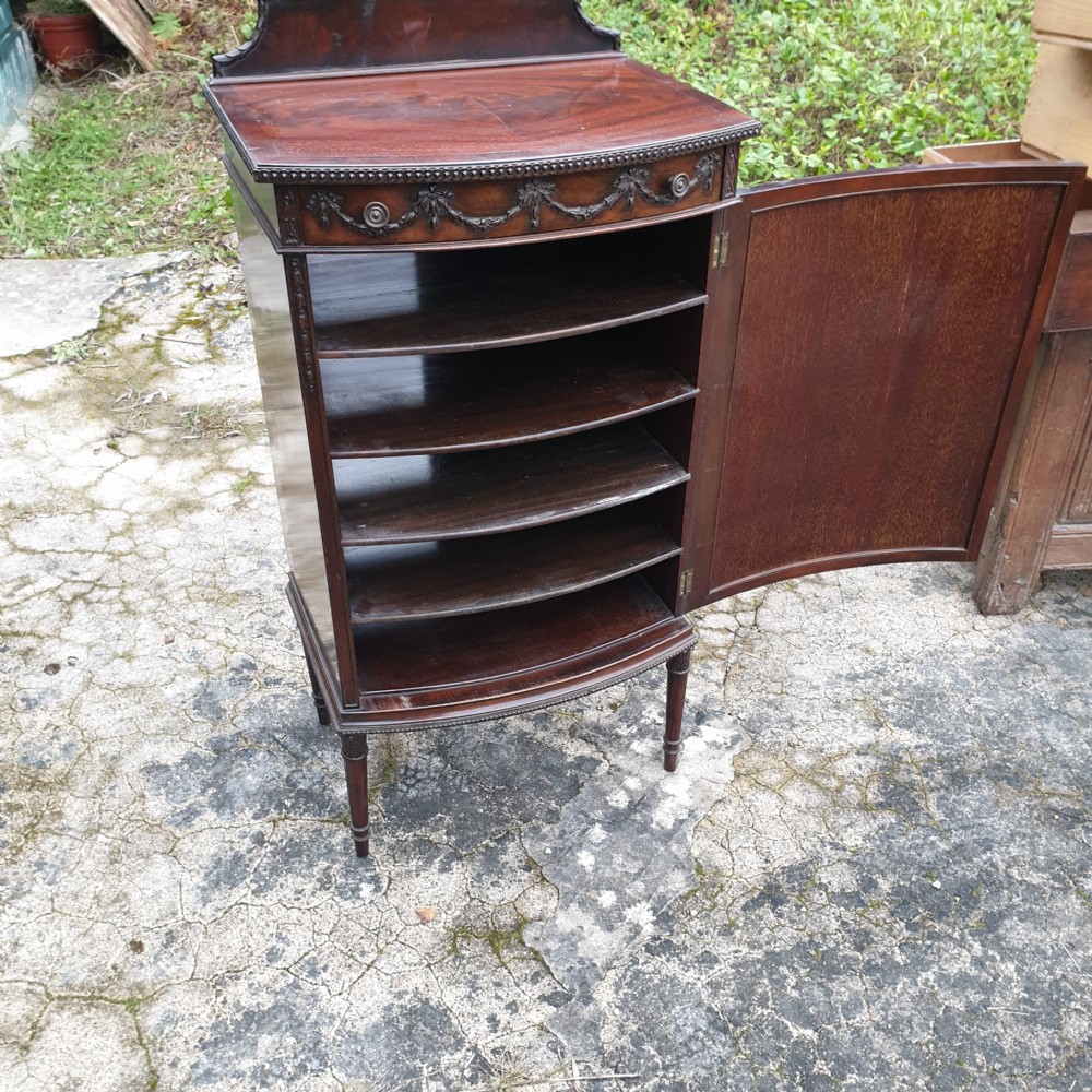 Edwardian mahogany fitted side cabinet 