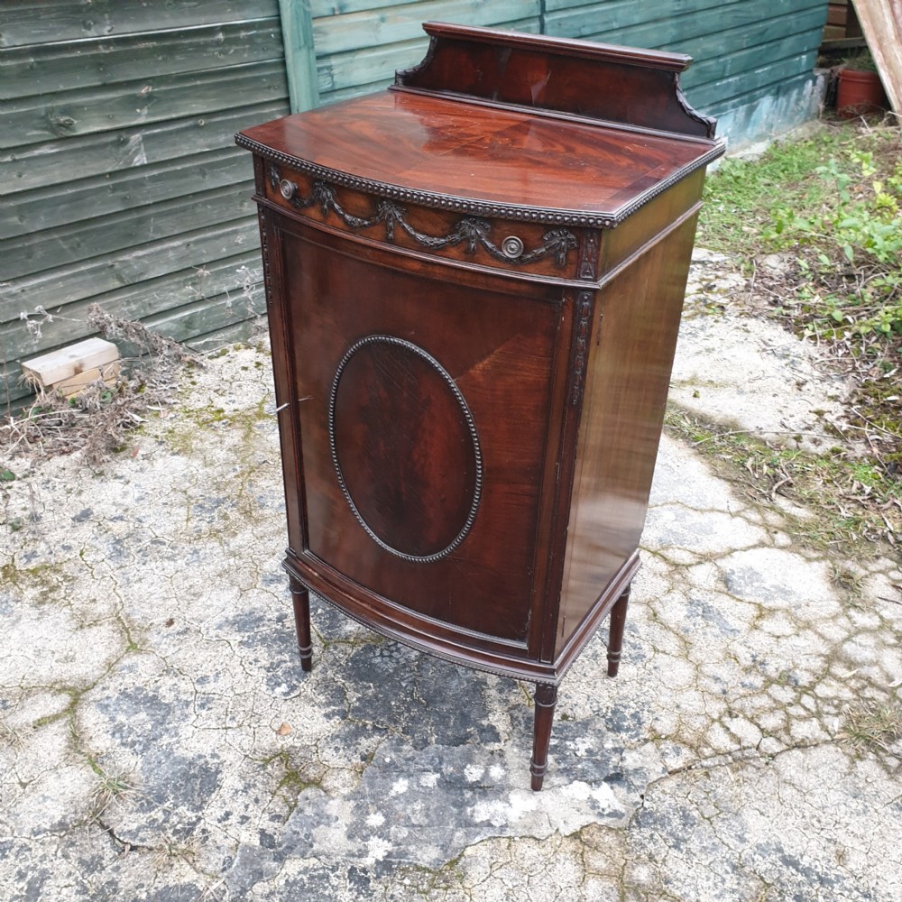 Edwardian mahogany fitted side cabinet  View II