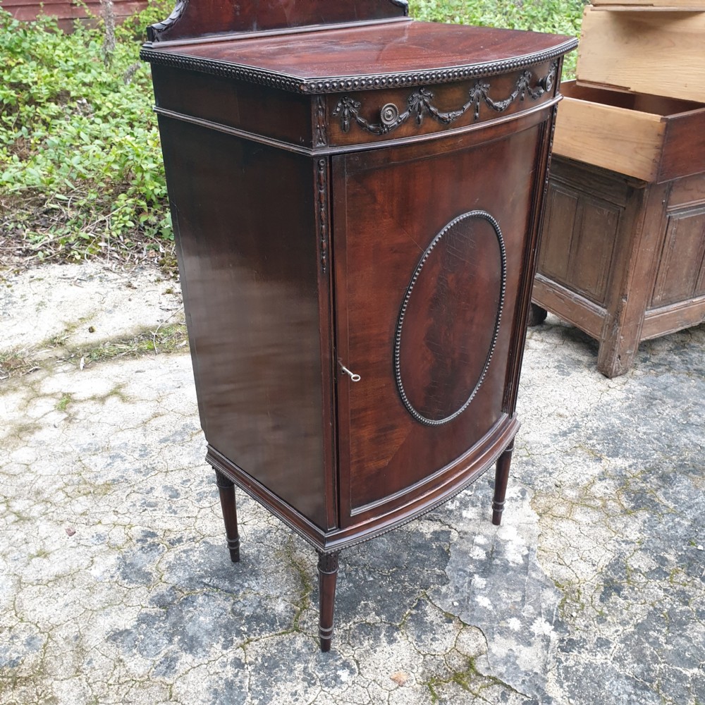 Edwardian mahogany fitted side cabinet  View IV