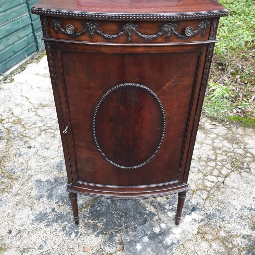 Edwardian mahogany fitted side cabinet  View V