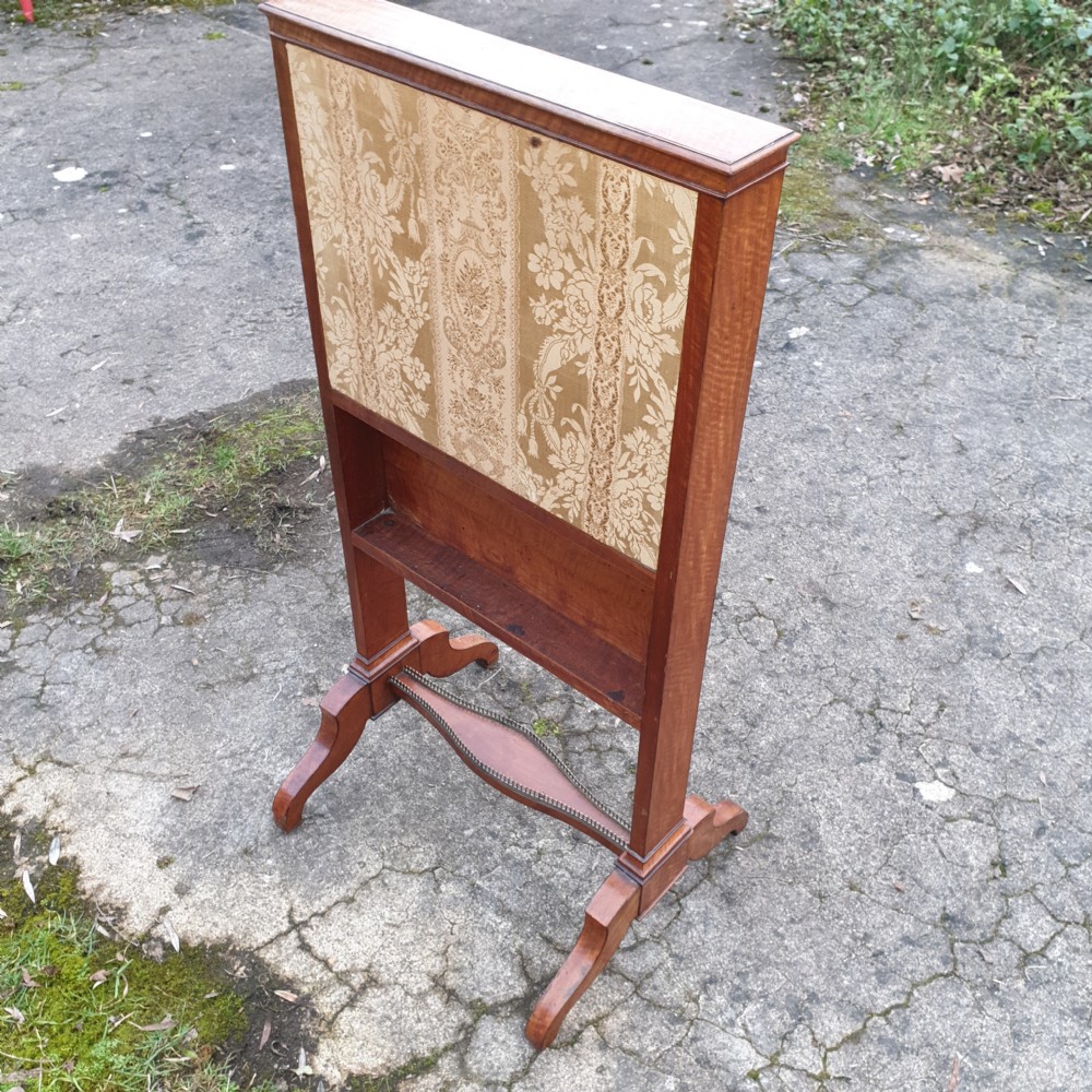 19th century satinwood ladys writing table screen.  View III