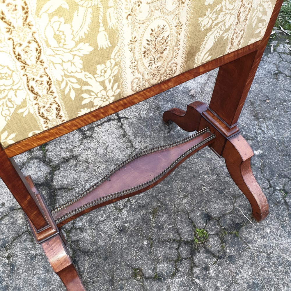 19th century satinwood ladys writing table screen.  View V