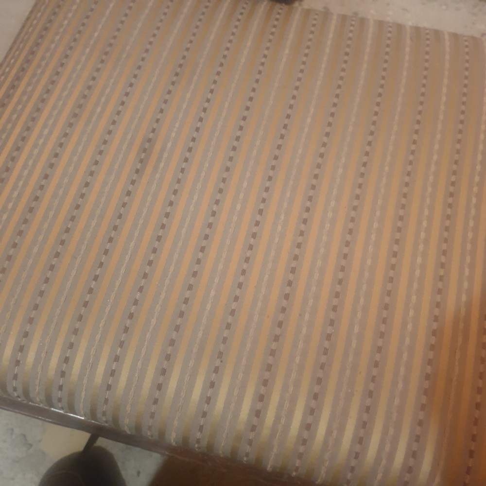 Early Victorian box seat ottoman stool. View VI
