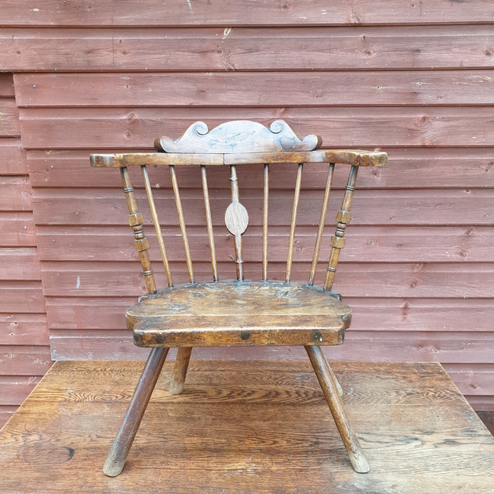 19th century Welsh stick back chair View V