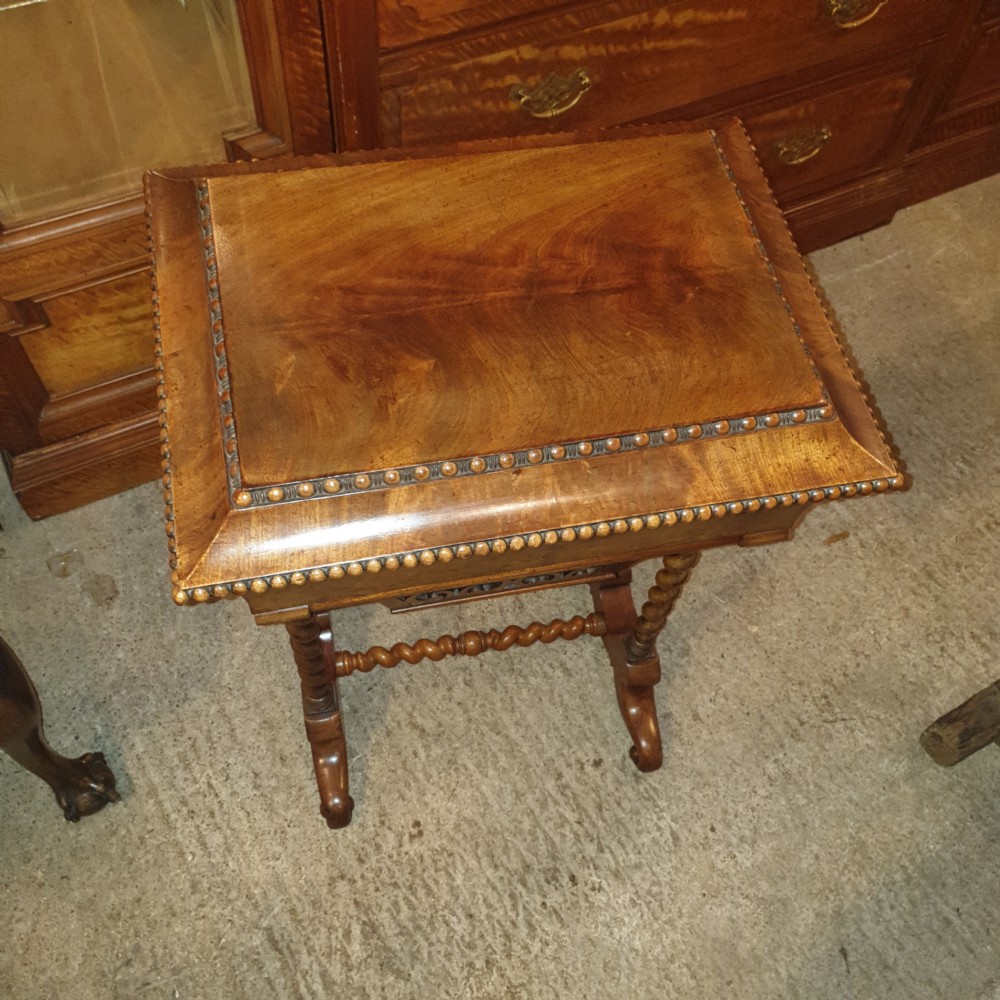 Victorian mahogany work table View III