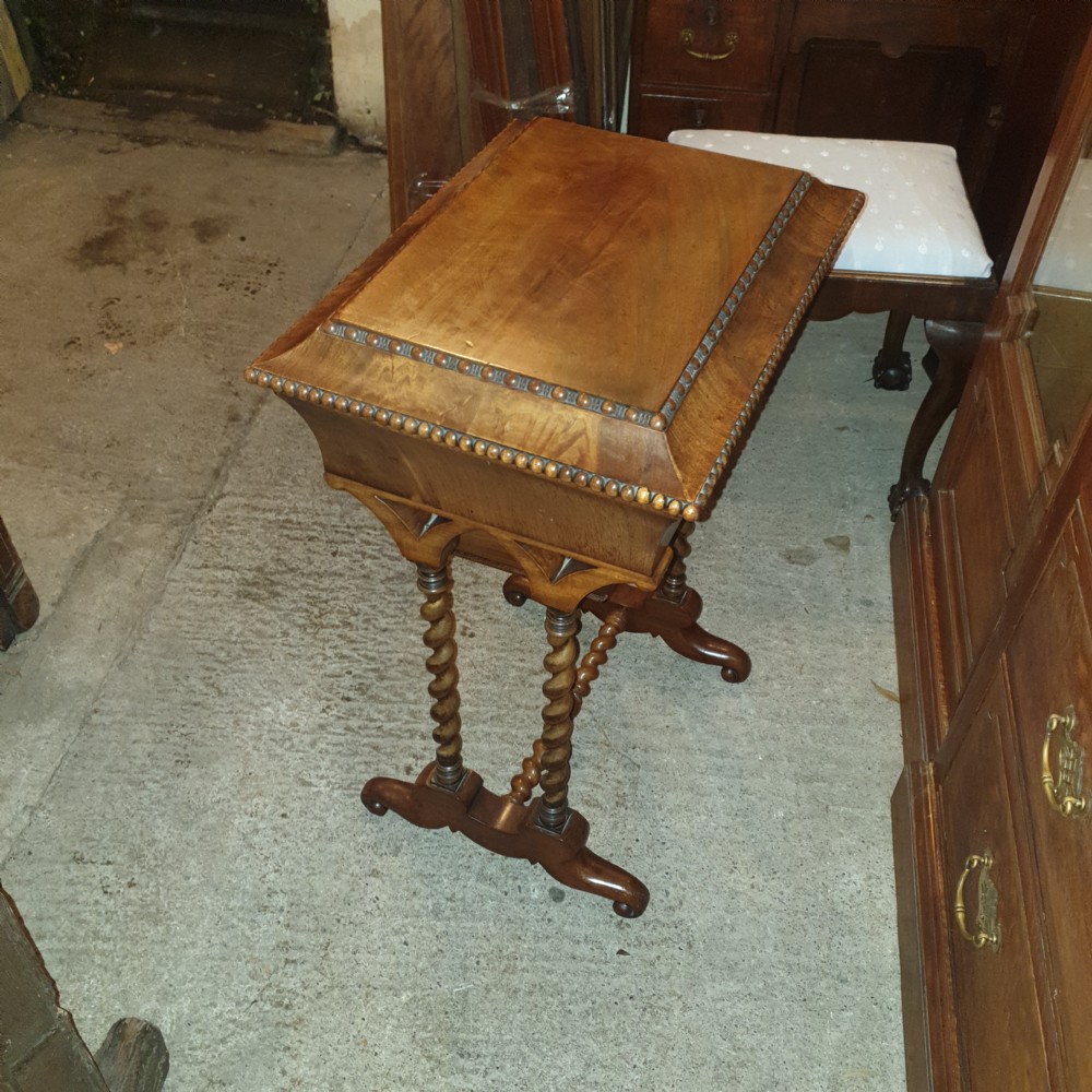 Victorian mahogany work table View IV