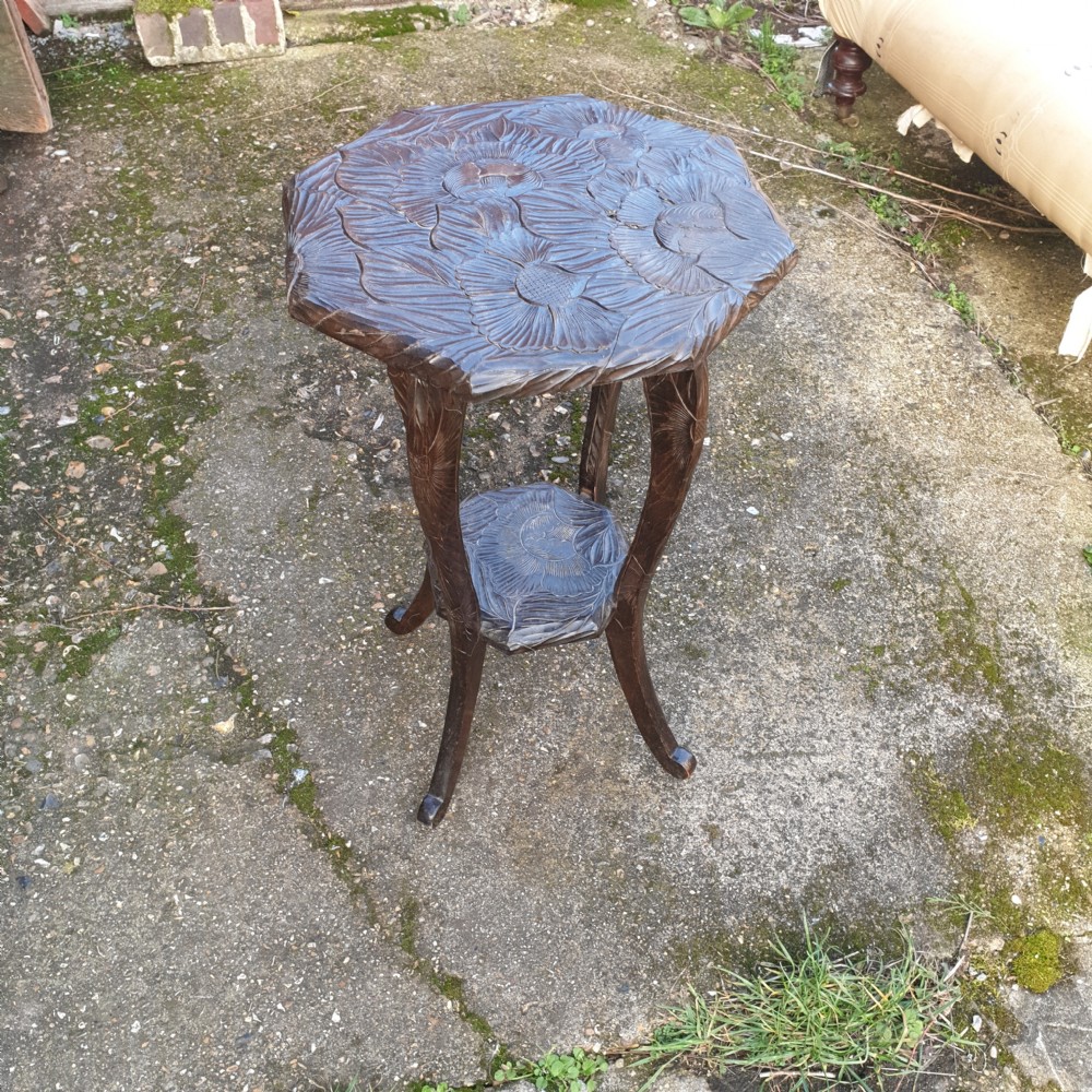 Early 20th century 2 tier Liberty's occasional table.  View III