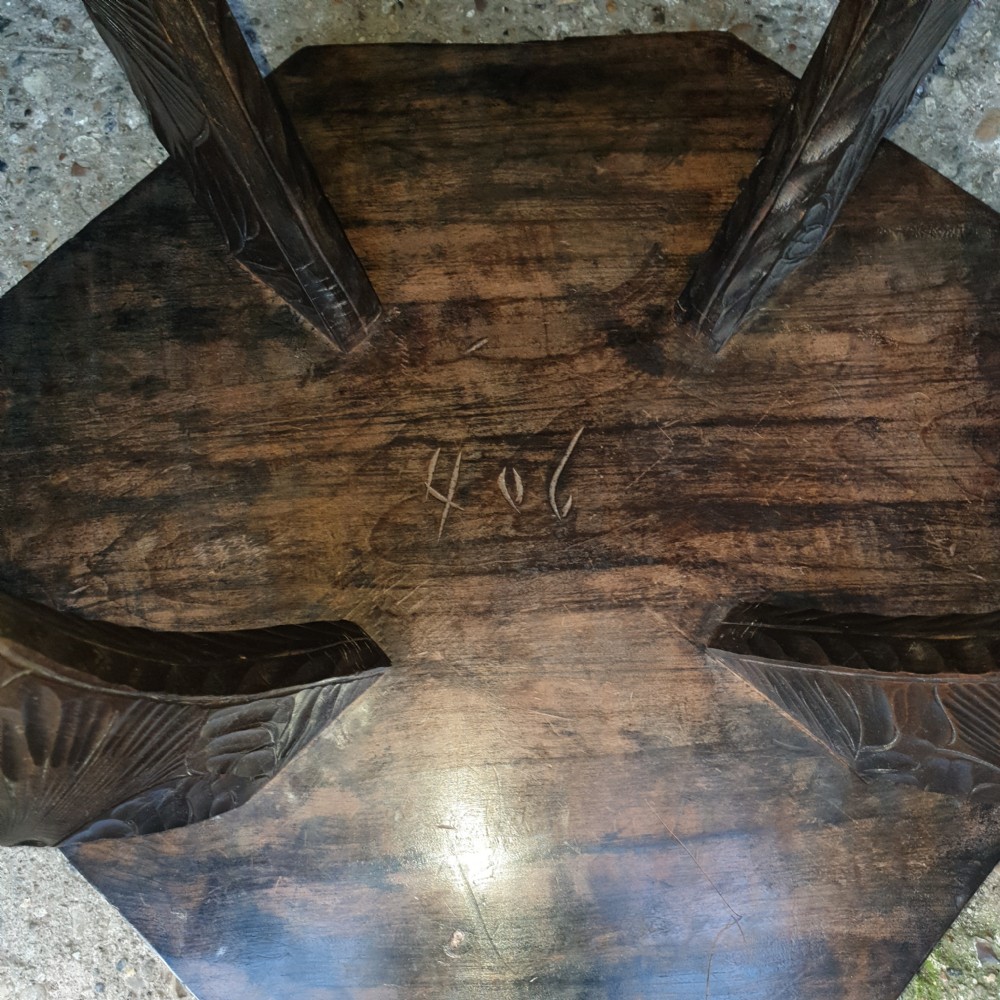 Early 20th century 2 tier Liberty's occasional table.  View IV
