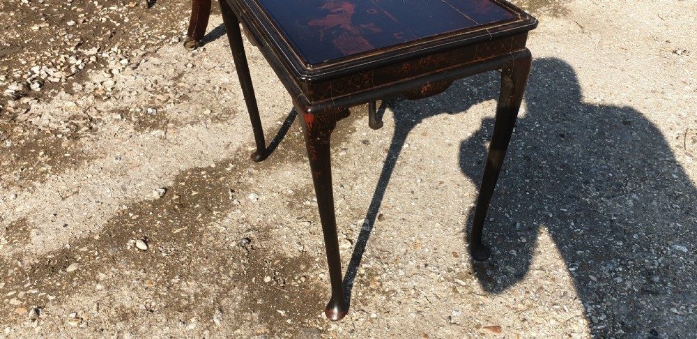 Lacquered 19th century side table.  View VI